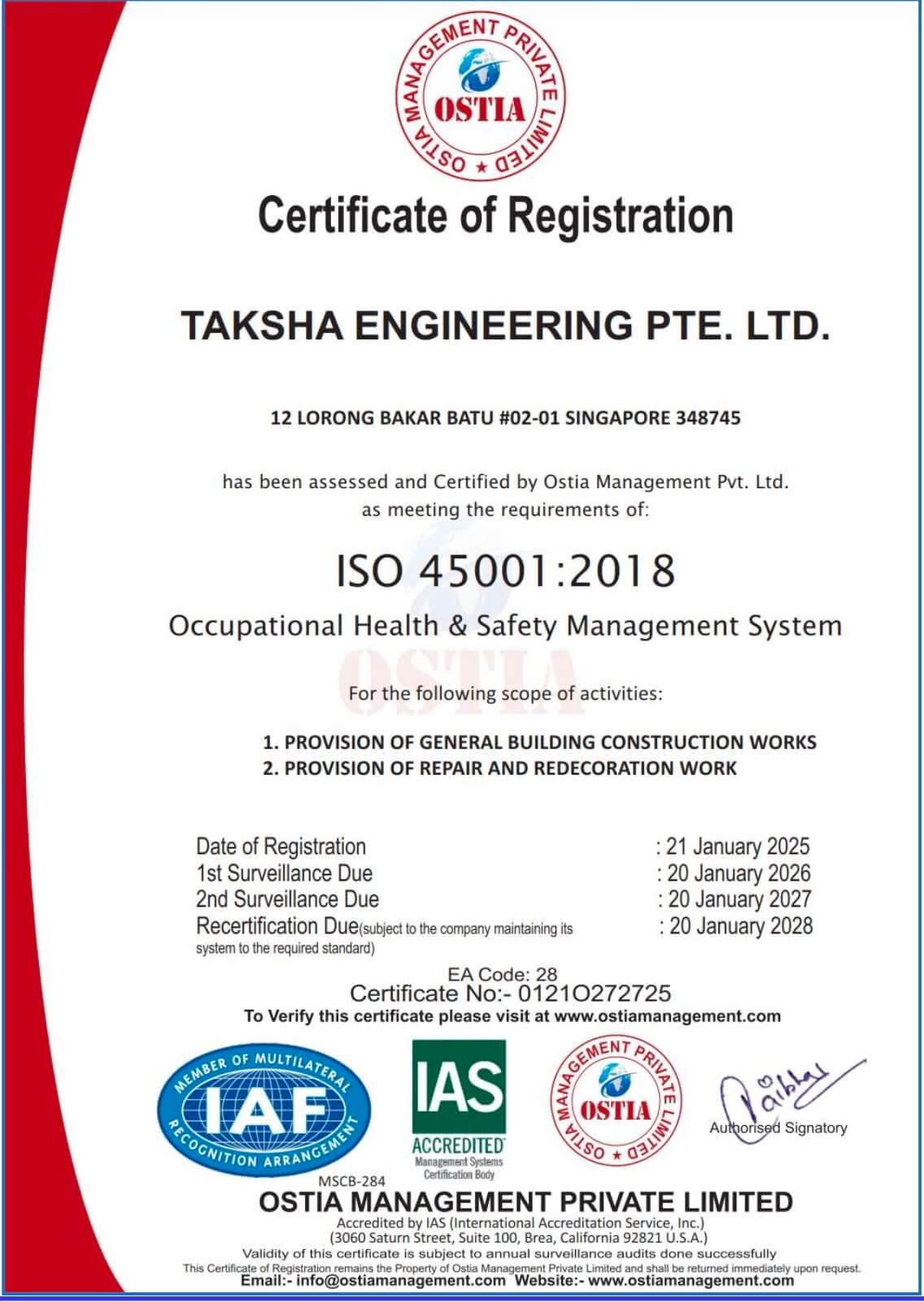 ISO 45001:2018